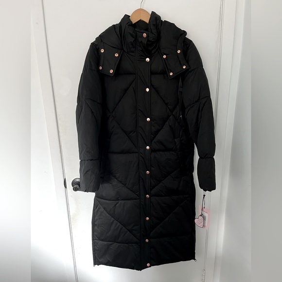 🆕 Brand New - Avec Les Filles Thermalpuff Longline Cloud Duvet Puffer Coat - Picture 9 of 11